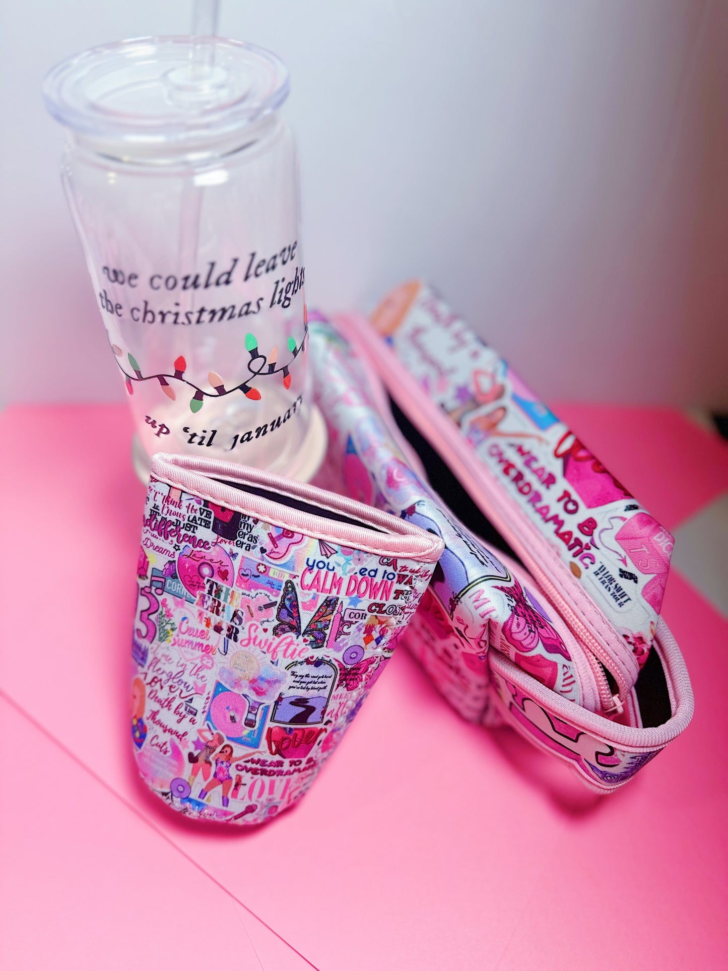 Makeup Bag with Zipper: TS Collage Eras