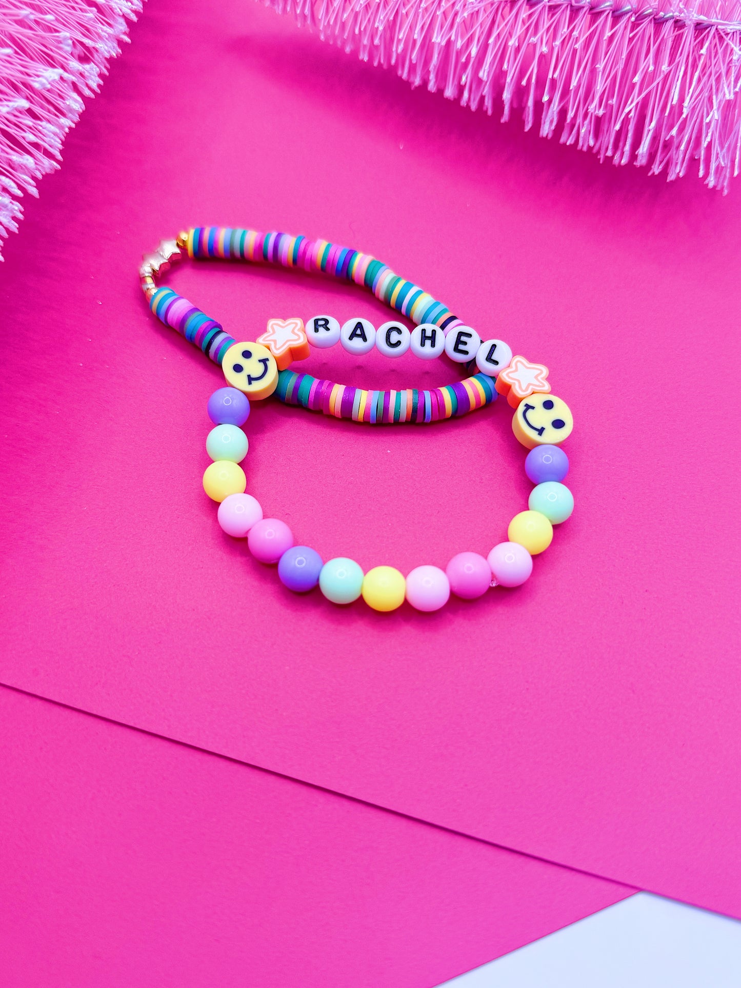 Custom Name Bracelet Gift: Pick Your Color