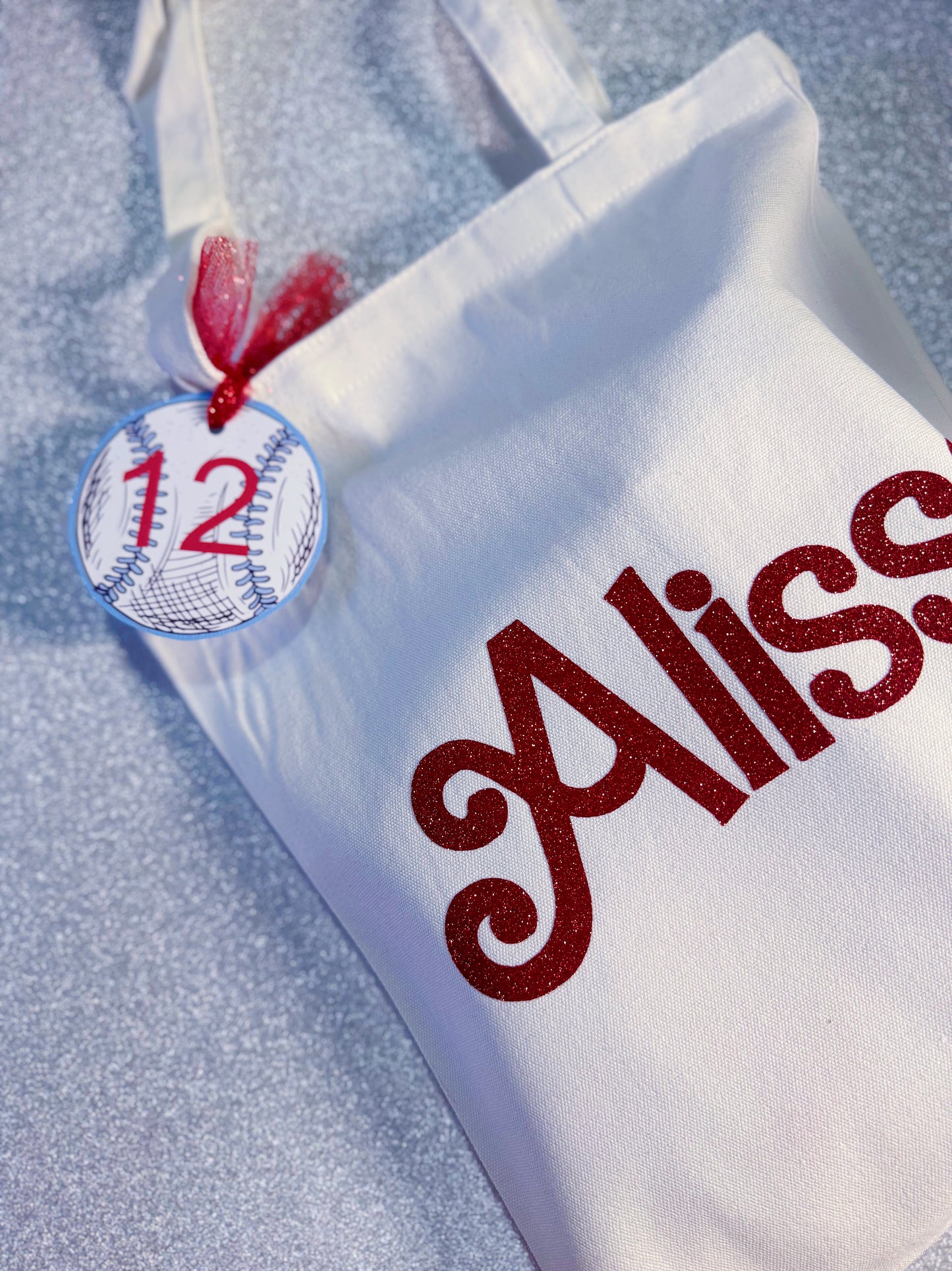 Girly Pink Swirly Name Tote Bag: Custom Name Gift, Pick Your Font Color