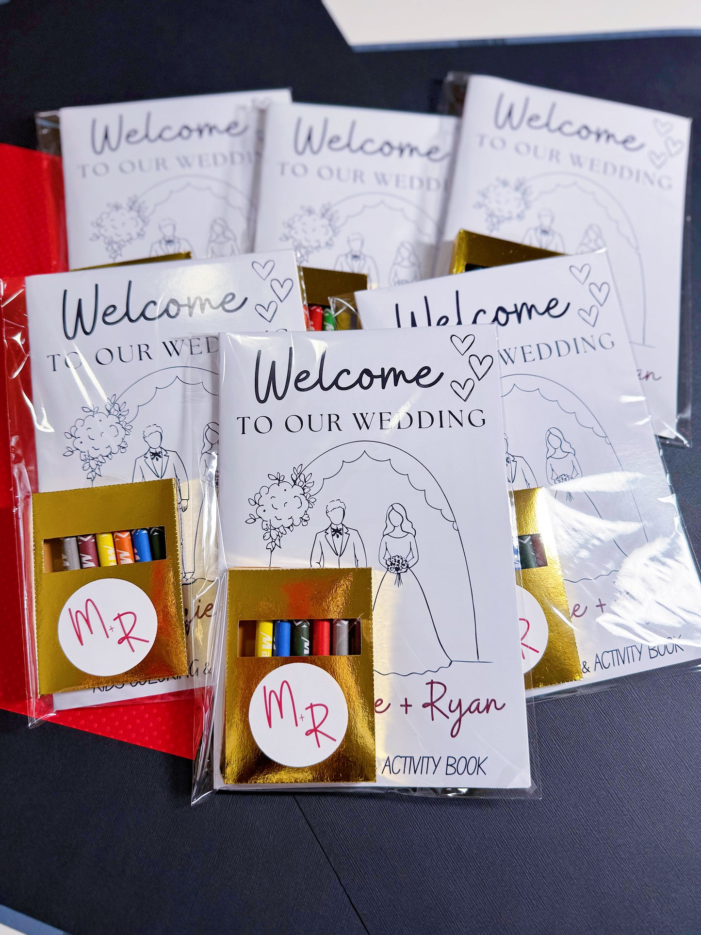 Custom Personalized Wedding Kids Coloring Pages Activity Book Wedding Party Favors