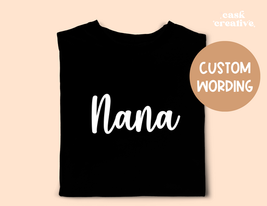 ADULT Pick Your T-shirt Color Custom Name Gift: Personalized with Name