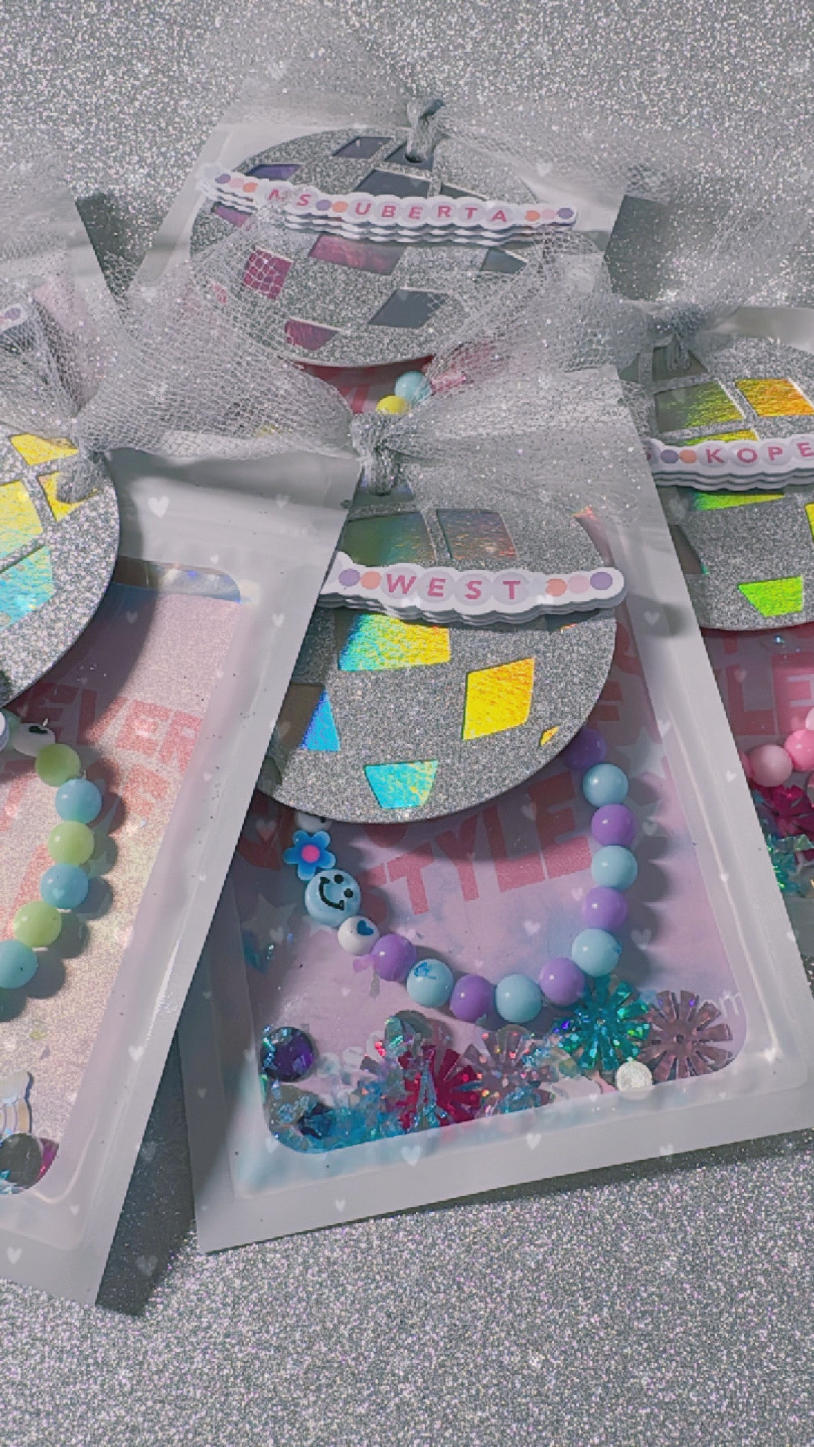 Party Favor Gift Name Beaded Bracelet with Custom Packaging - Any Theme
