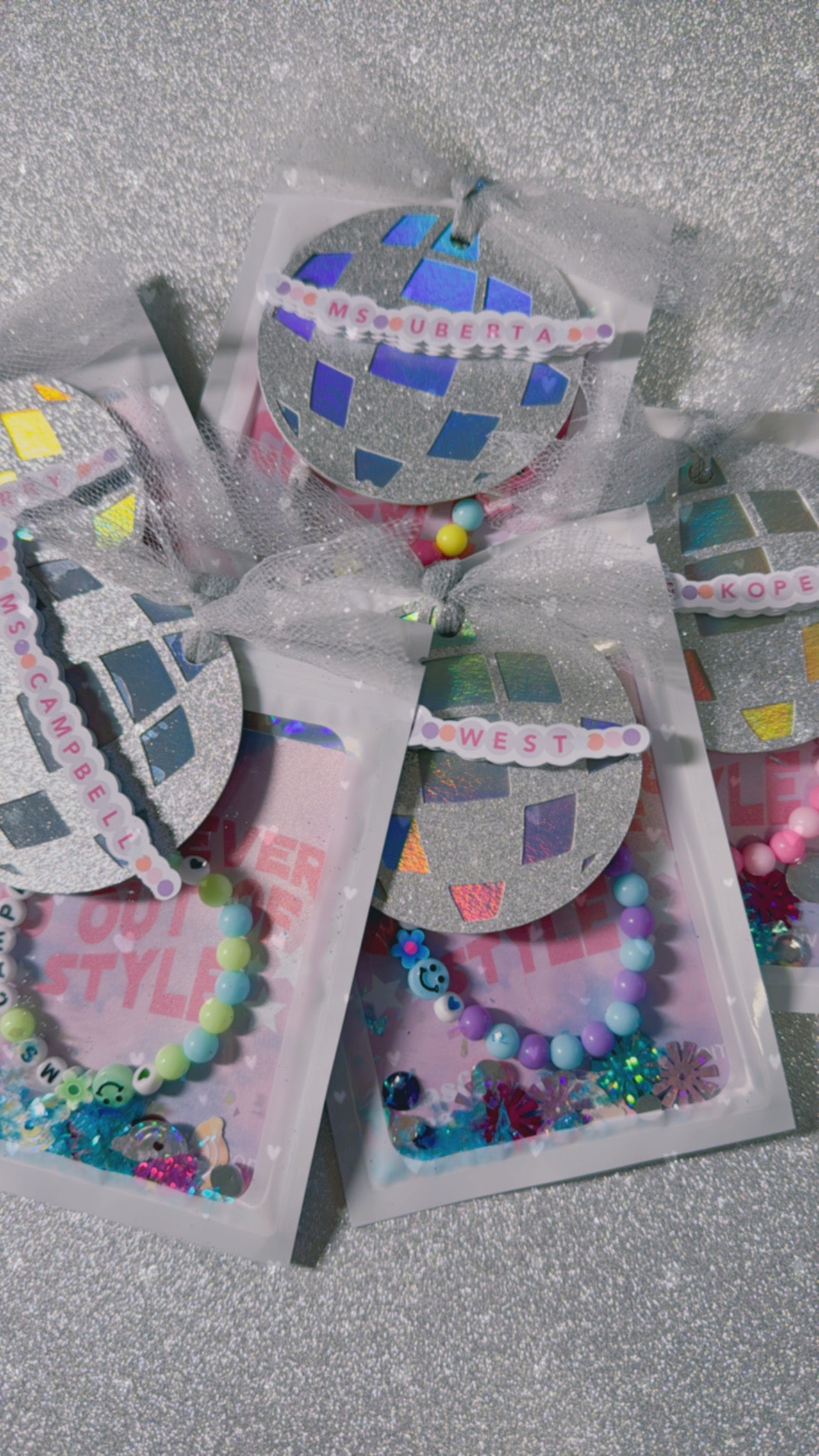 Party Favor Gift Name Beaded Bracelet with Custom Packaging - Any Theme