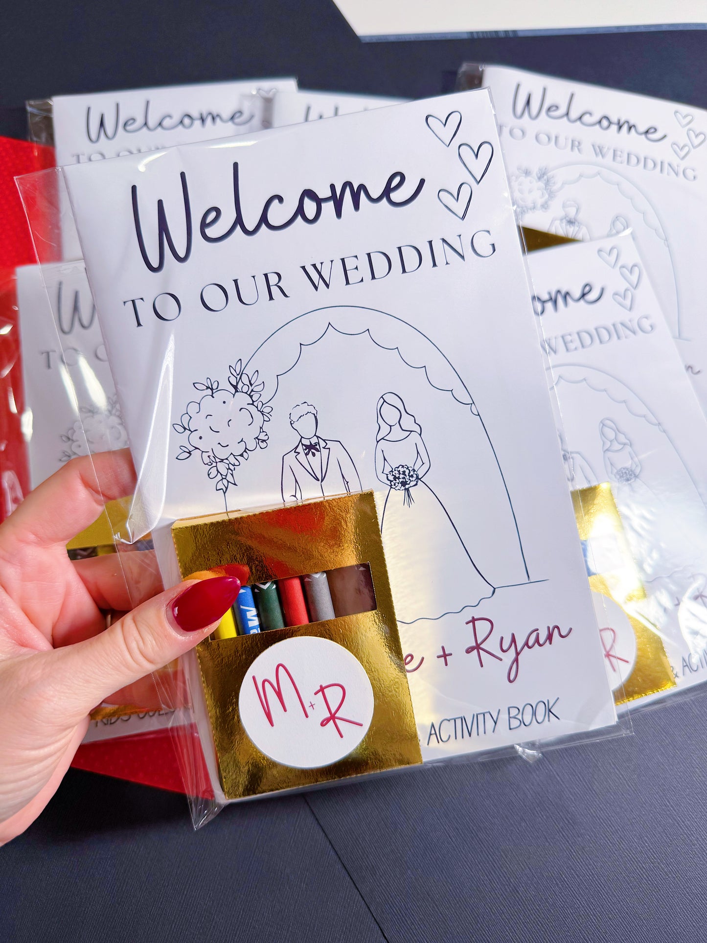 Custom Personalized Wedding Kids Coloring Pages Activity Book Wedding Party Favors