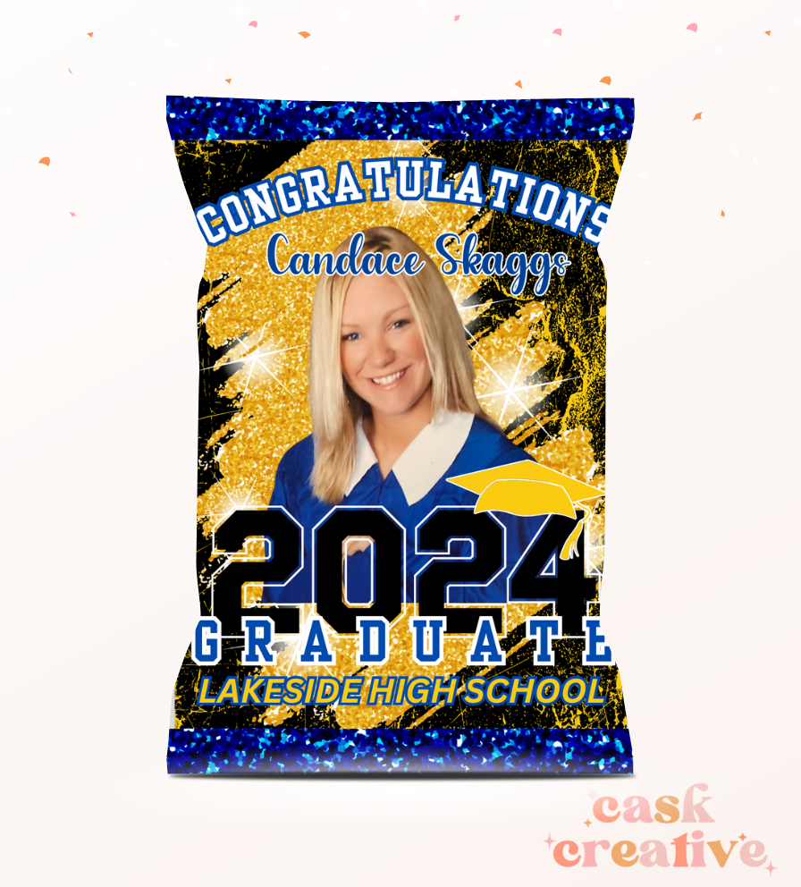 Graduation 2024 Chip Bags: Printed Party Favors