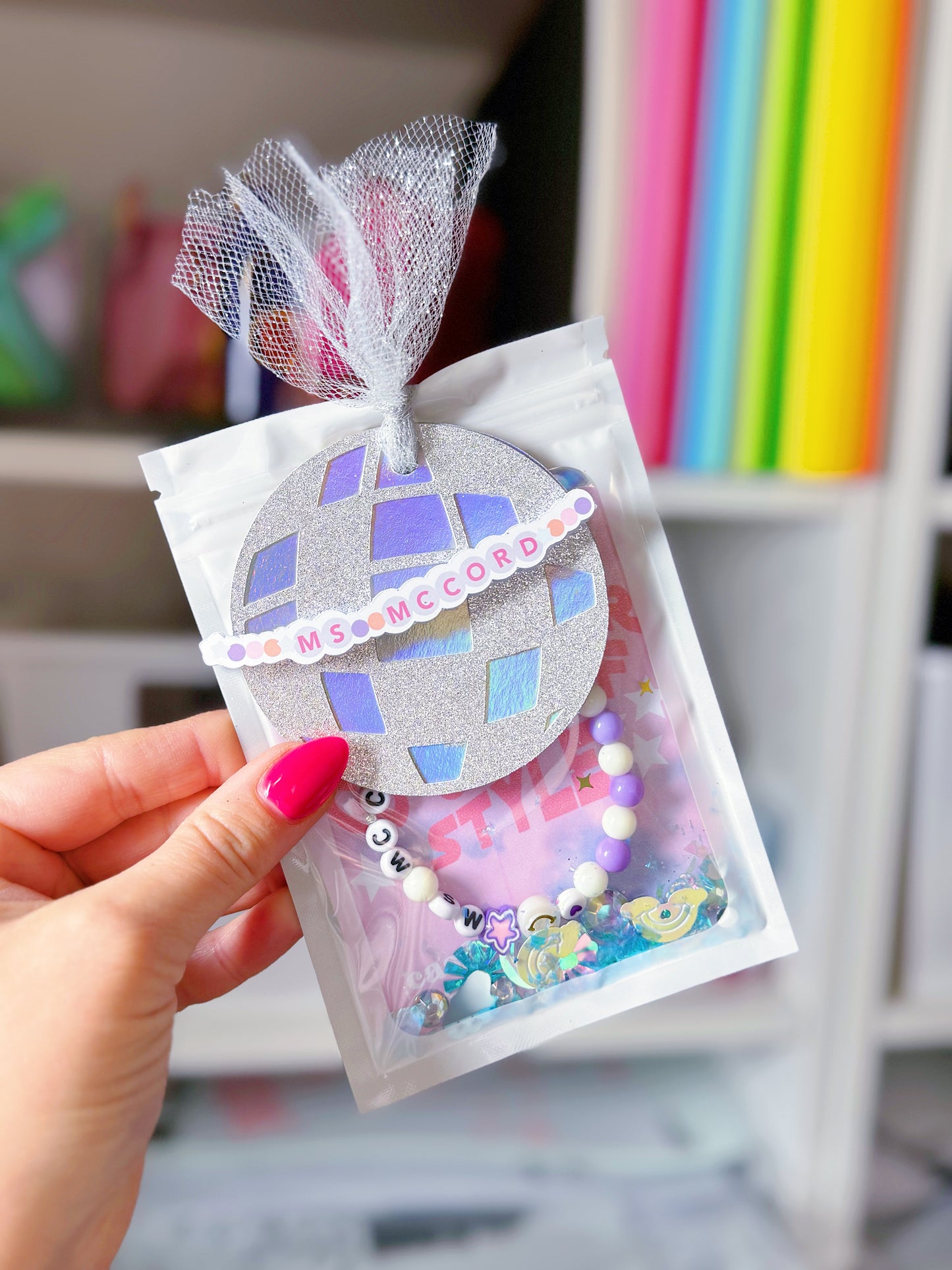 Party Favor Gift Name Beaded Bracelet with Custom Packaging - Any Theme