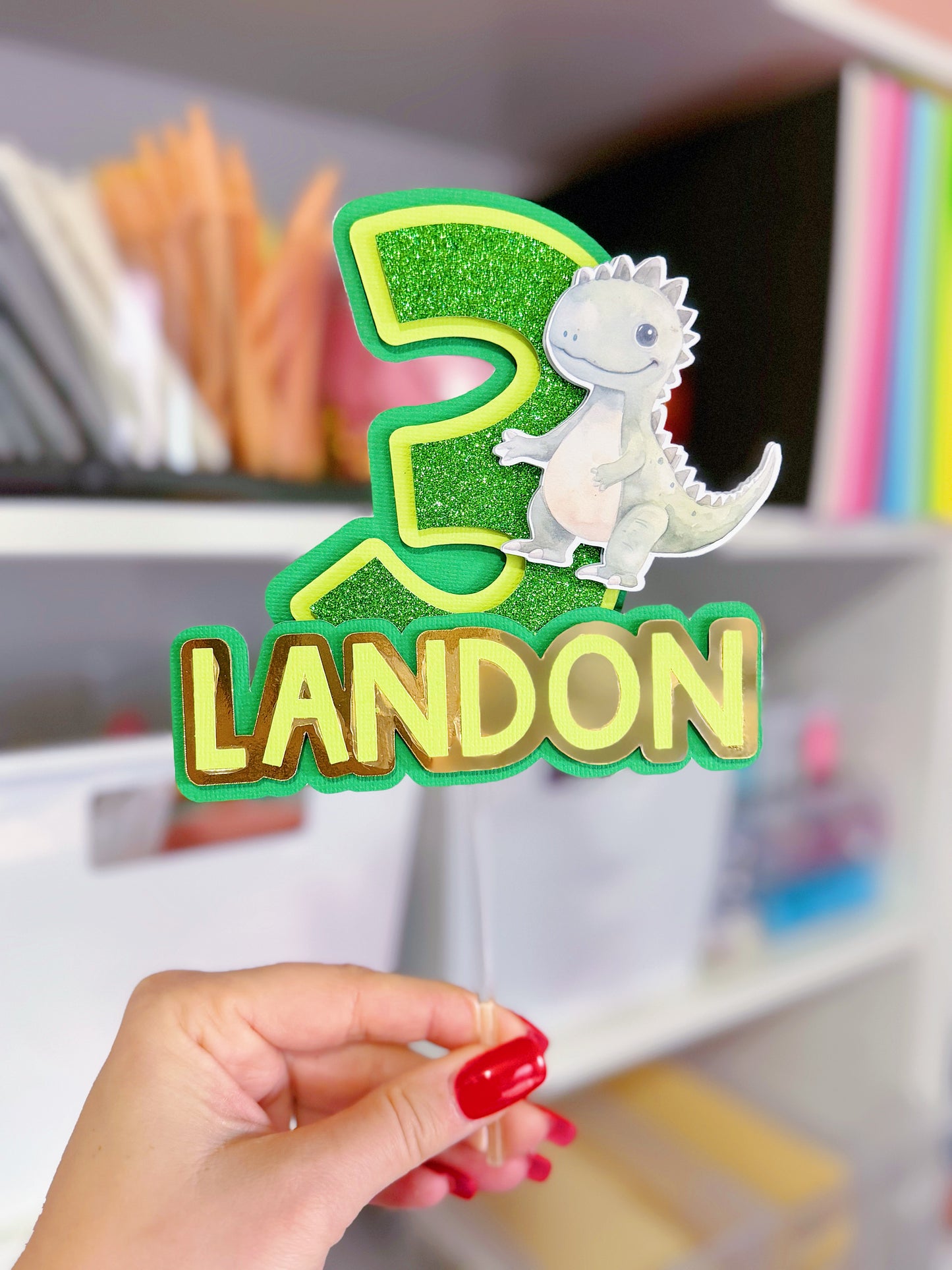 Basic 3D Cake Topper: Custom with Name and Age - ANY THEME