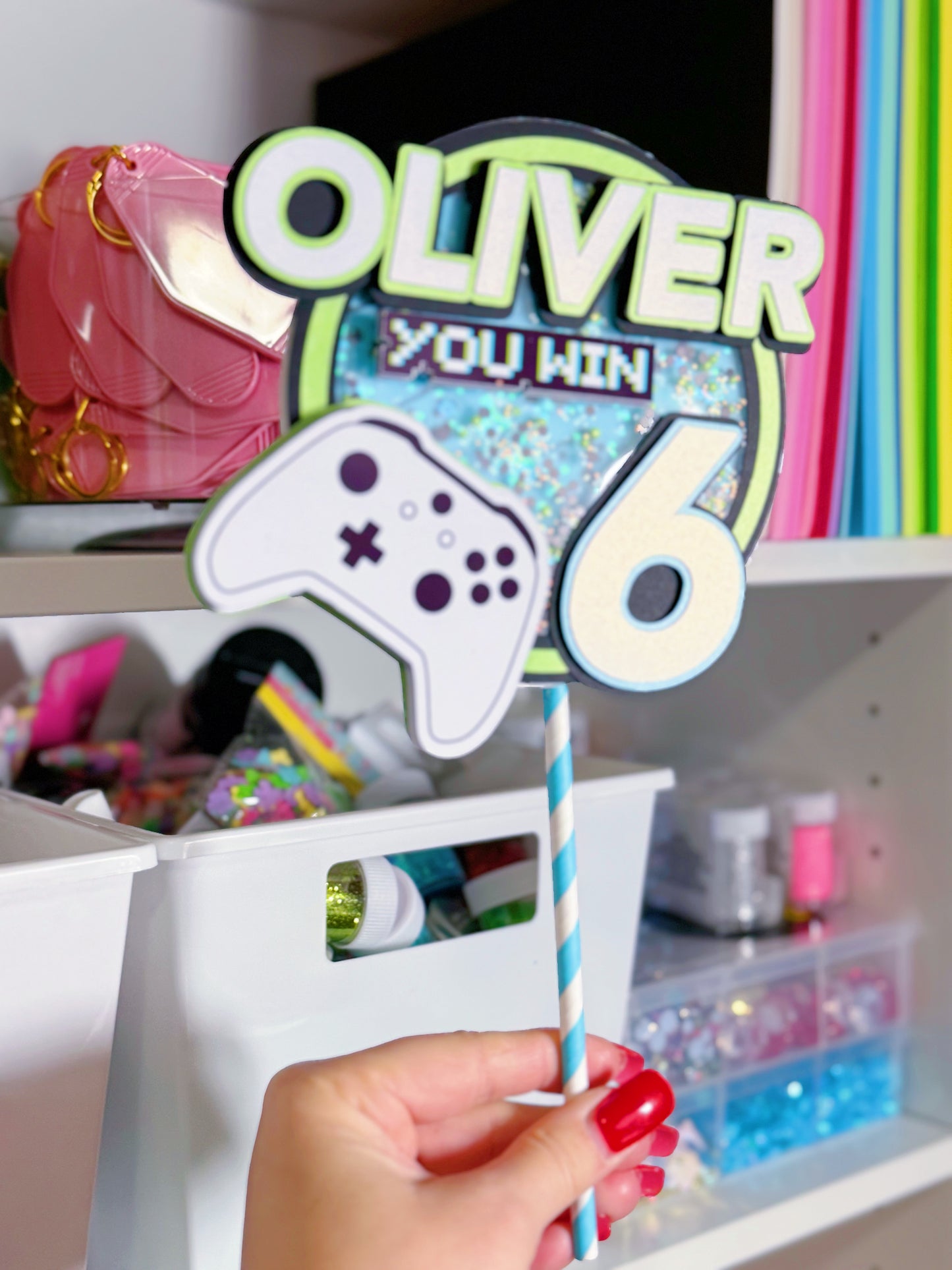 3D Shaker Cake Topper: Custom - ANY THEME