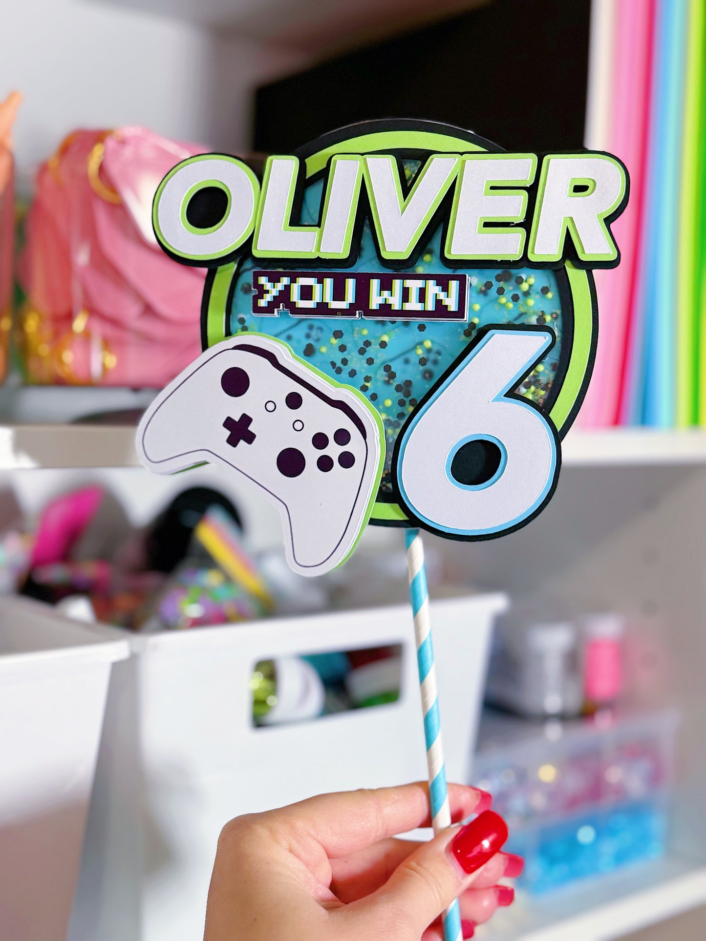 3D Shaker Cake Topper: Custom - ANY THEME