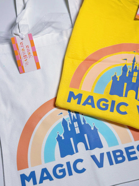 Tote Bag Bundle Sale Adult T-shirt: Disney Magic Vibes