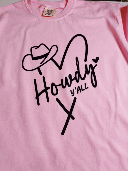 Adult T-shirt Cowgirl Howdy Y’all