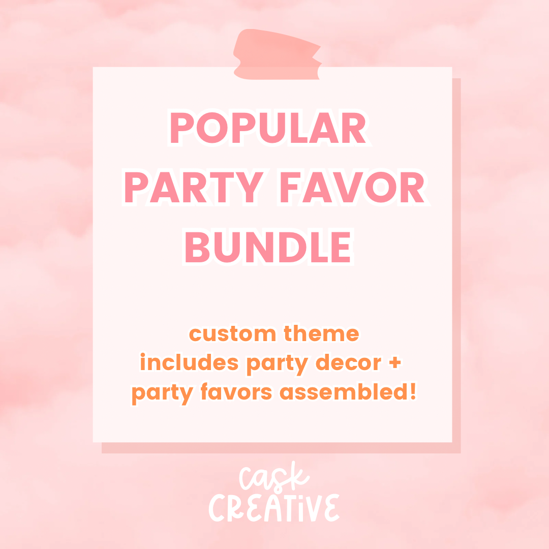 Popular Party Favor Bundle: Custom Party Decor and Party Favors