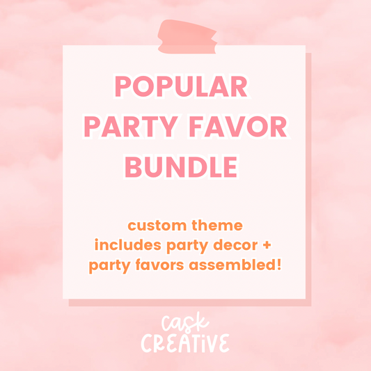 Popular Party Favor Bundle: Custom Party Decor and Party Favors