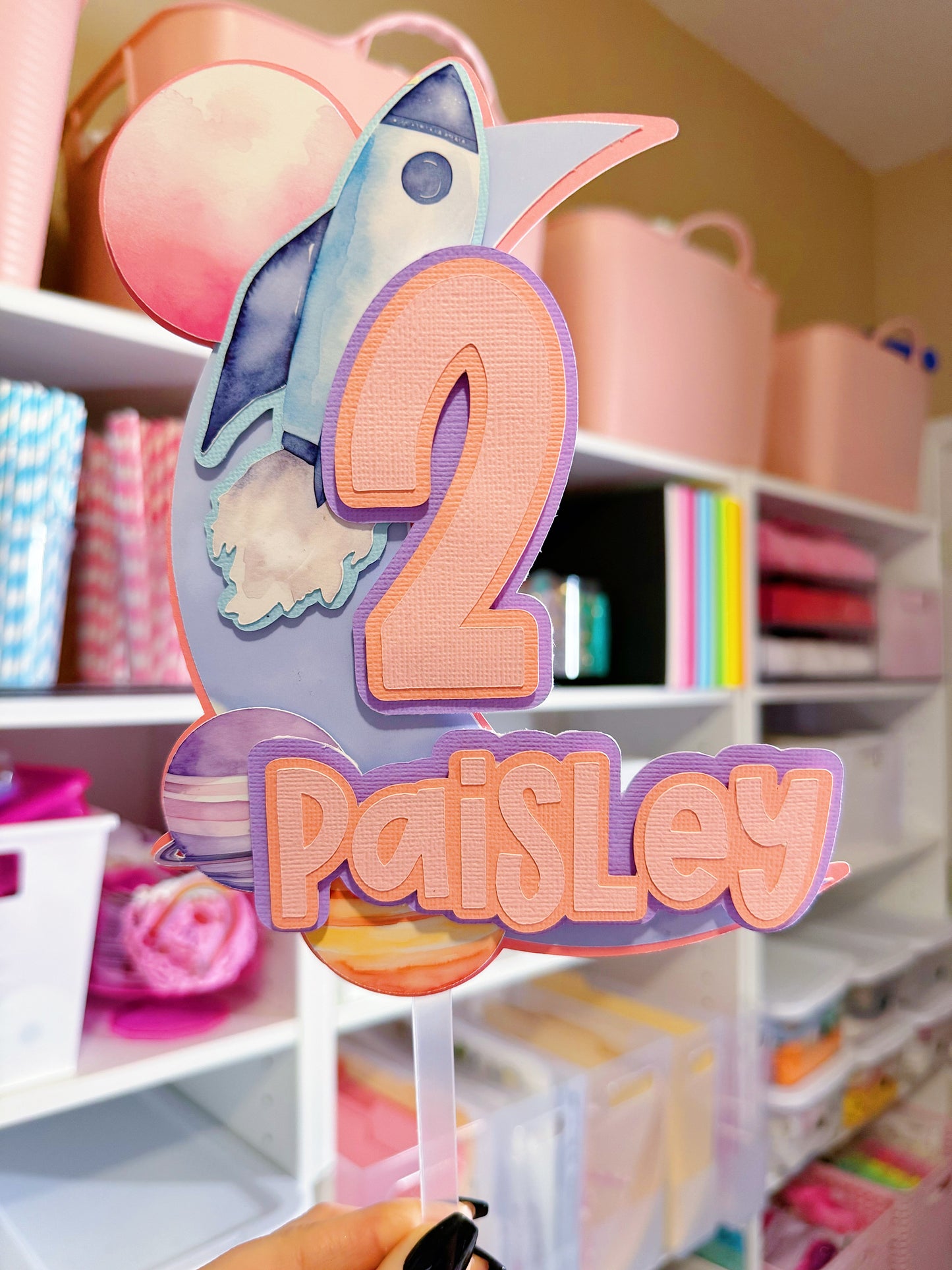 Basic 3D Cake Topper: Custom with Name and Age - ANY THEME
