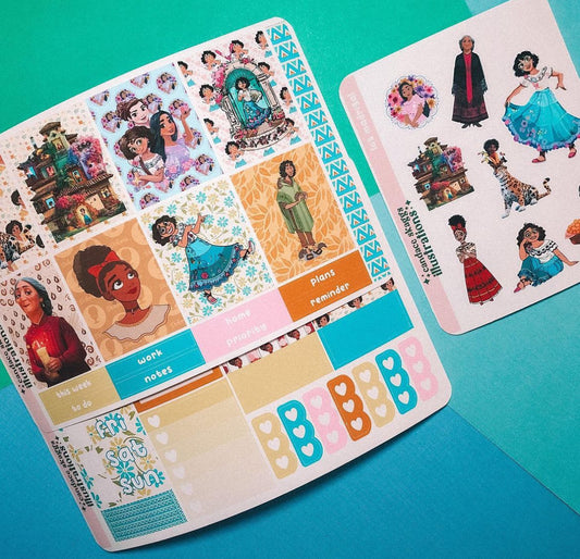 Planner Sticker Vertical Weekly Kit: Encanto Family