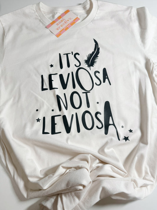 Vintage White Adult T-shirt: It's Leviosa