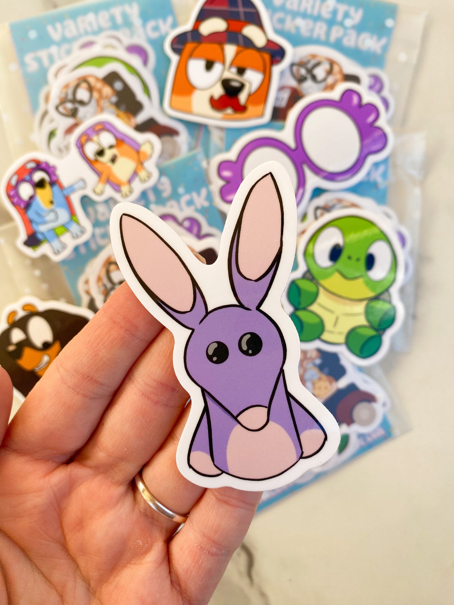 Bluey Birthday Variety Pack of Stickers: Party Favors Die Cut Stickers