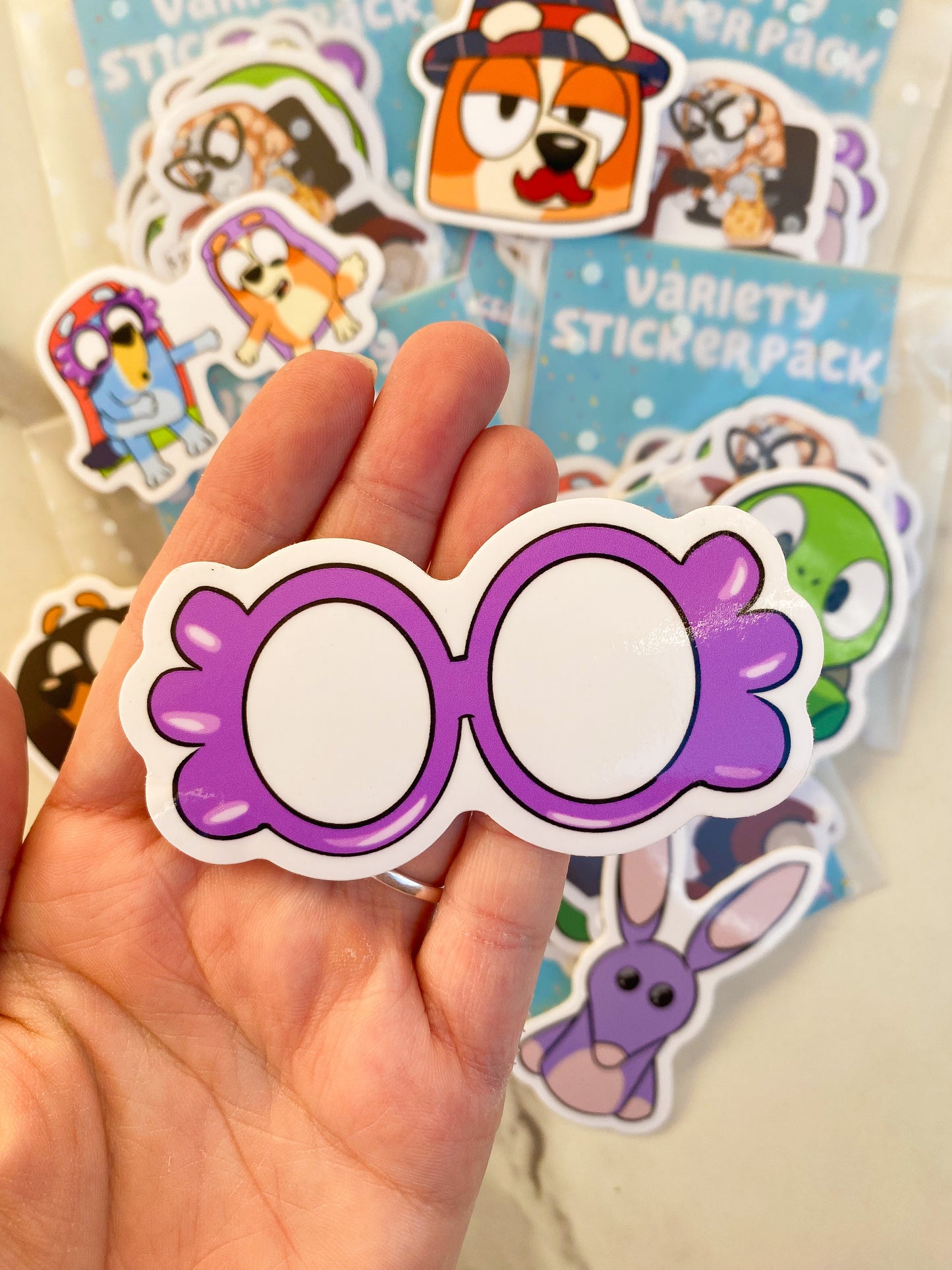 Bluey Birthday Variety Pack of Stickers: Party Favors Die Cut Stickers