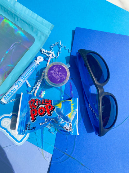 Party Favor Bags with Toys: Bulk Set Blue Surfer Boy