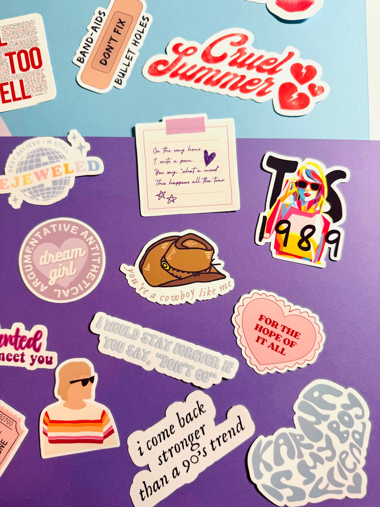 Teacher TS Eras Tour Variety Pack of Stickers: 35 Die Cut Stickers