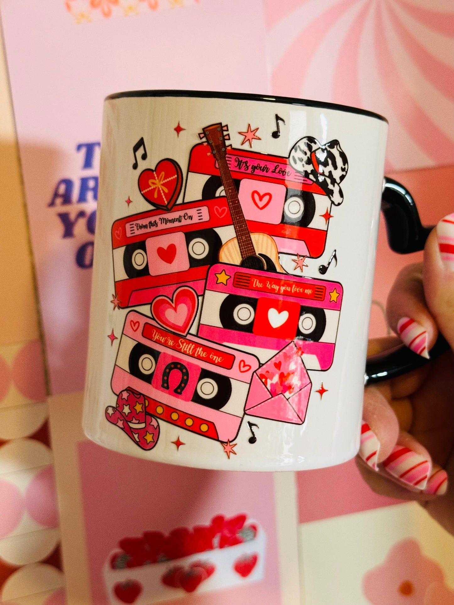 SALE Coffee Mug: Country Tapes