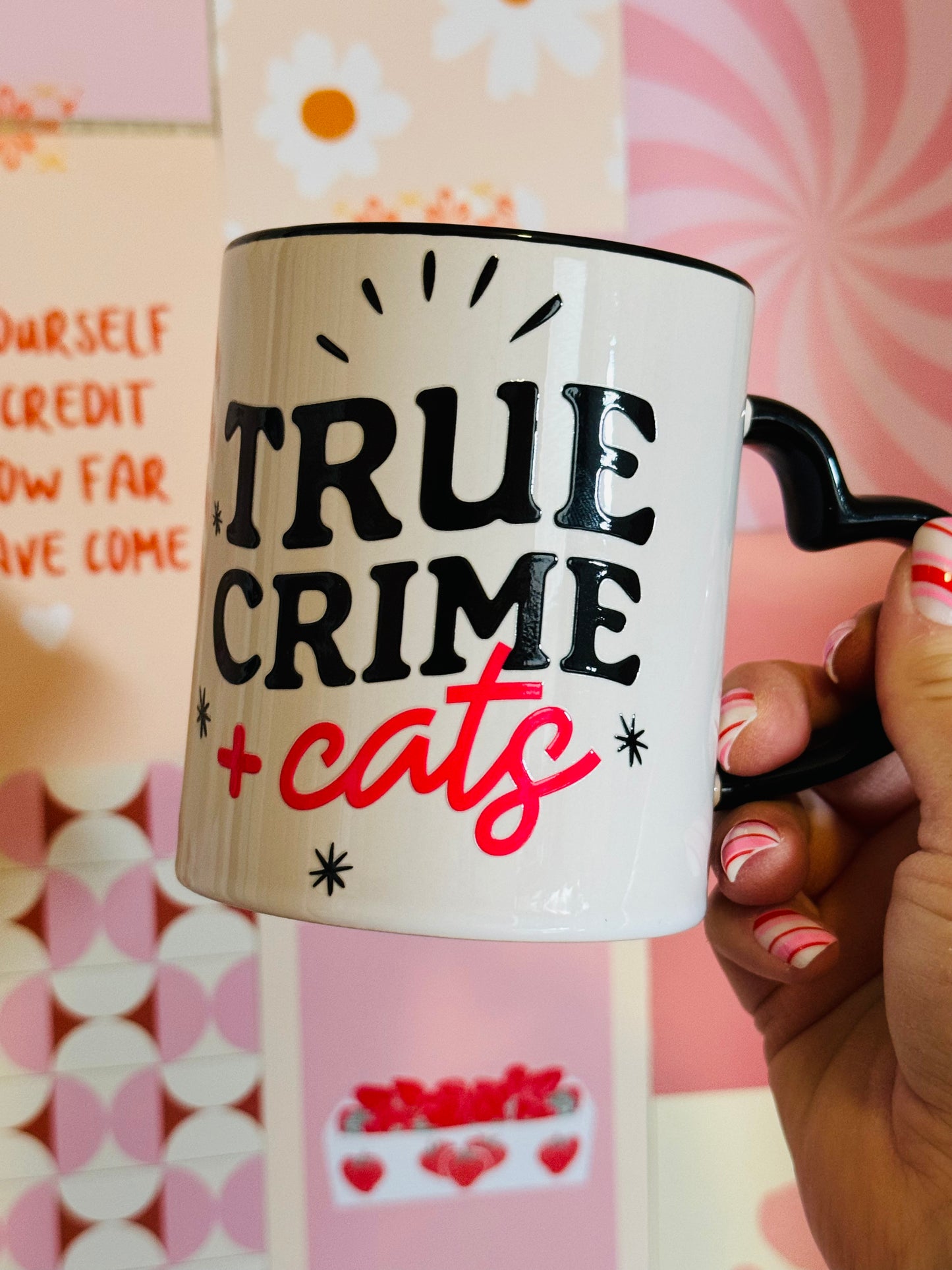 Coffee Mug: True Crime and Cats