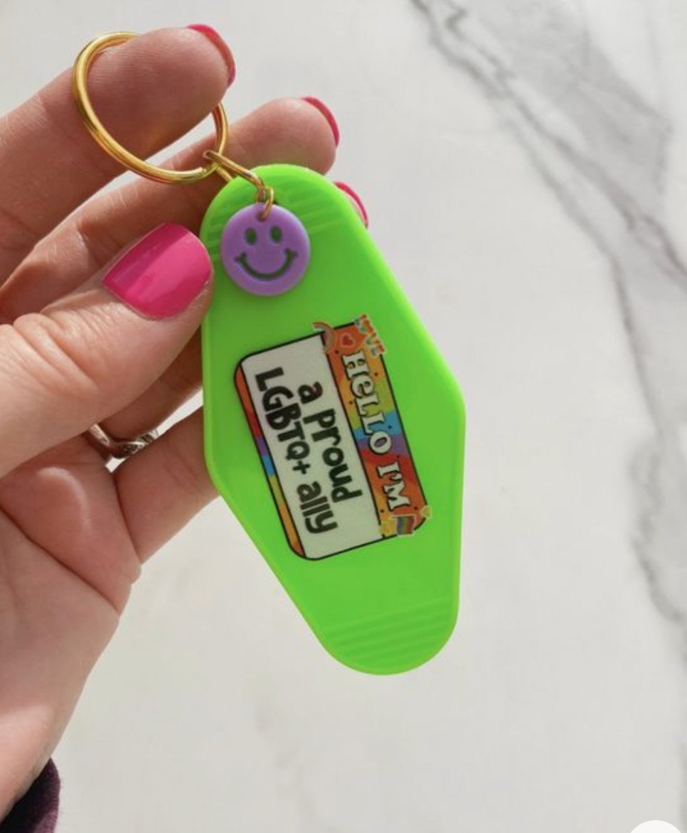 Motel Keychain: LGBTQ+ Ally