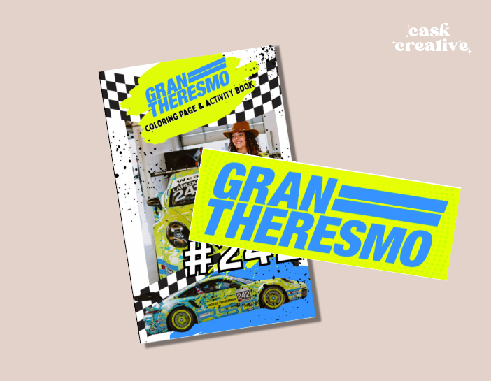 Custom Order : Gran Theresmo Race Car Coloring Books