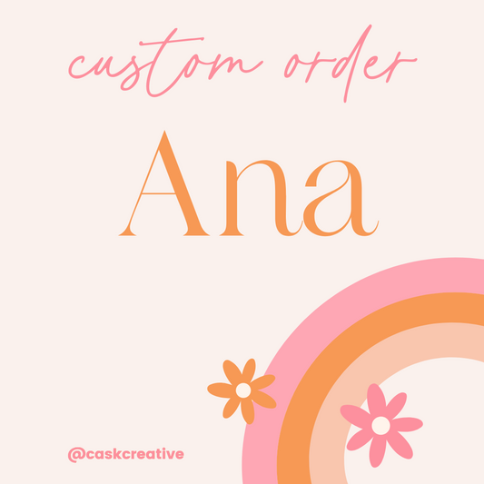 Custom Graduation Party: Custom Order for Ana
