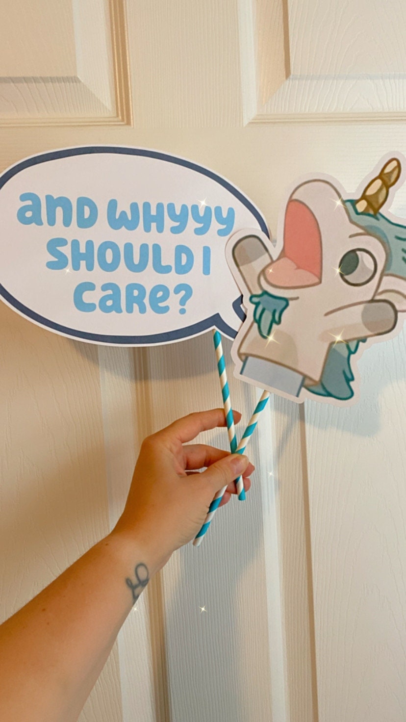 Birthday Printed Photo Props: Speech Bubble Quotes and Characters - Custom