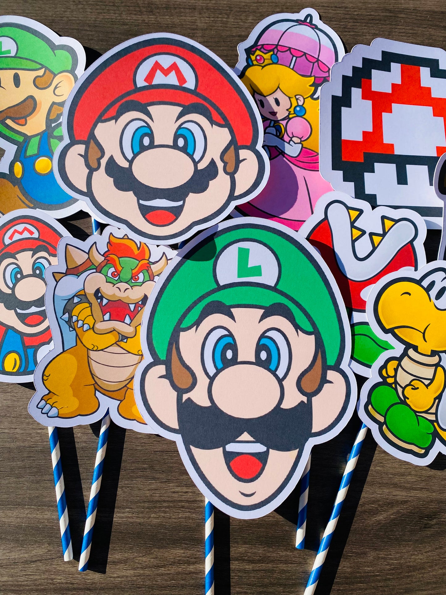 Mario Speech Bubble Quotes and Characters Printed Photo Props: Custom - ANY THEME