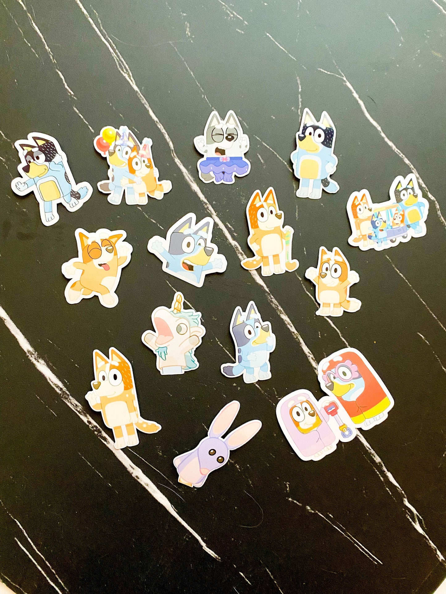 Bluey Variety Pack Birthday Party Favor Die Cut Stickers