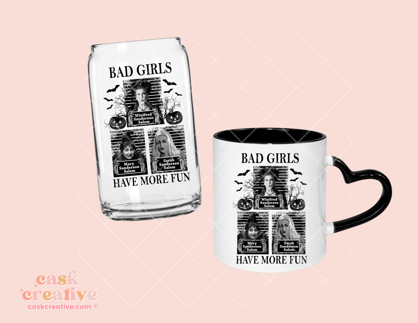 Halloween Mugs: Witches Sisters Bad Girls