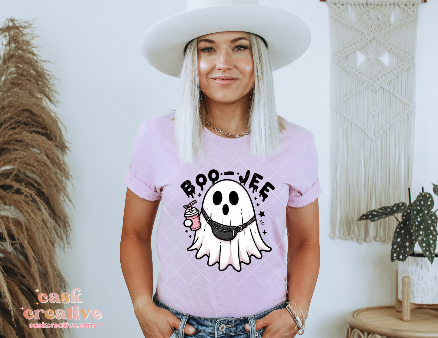 Halloween Adult T-shirt : Boo-Jee Ghost