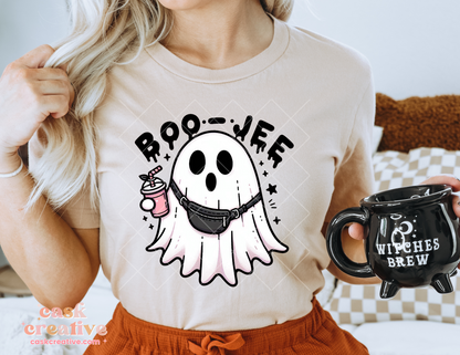 Halloween Adult T-shirt : Boo-Jee Ghost