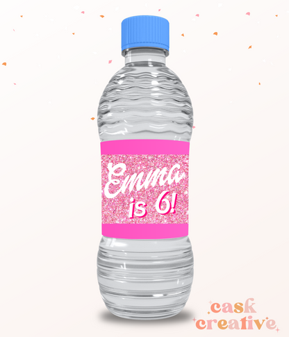 Water Bottle Labels Printed Party Favors: Custom ANY THEME