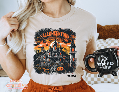 Halloween Adult T-shirt : Spooky Halloweentown