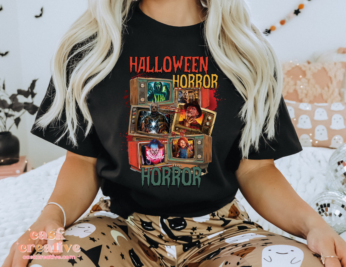 Halloween Adult T-shirt : 90s Halloween Horror