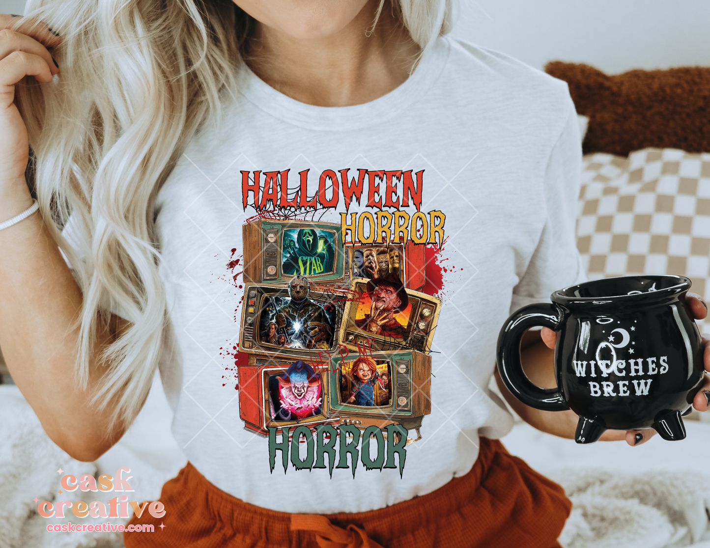 Halloween Adult T-shirt : 90s Halloween Horror