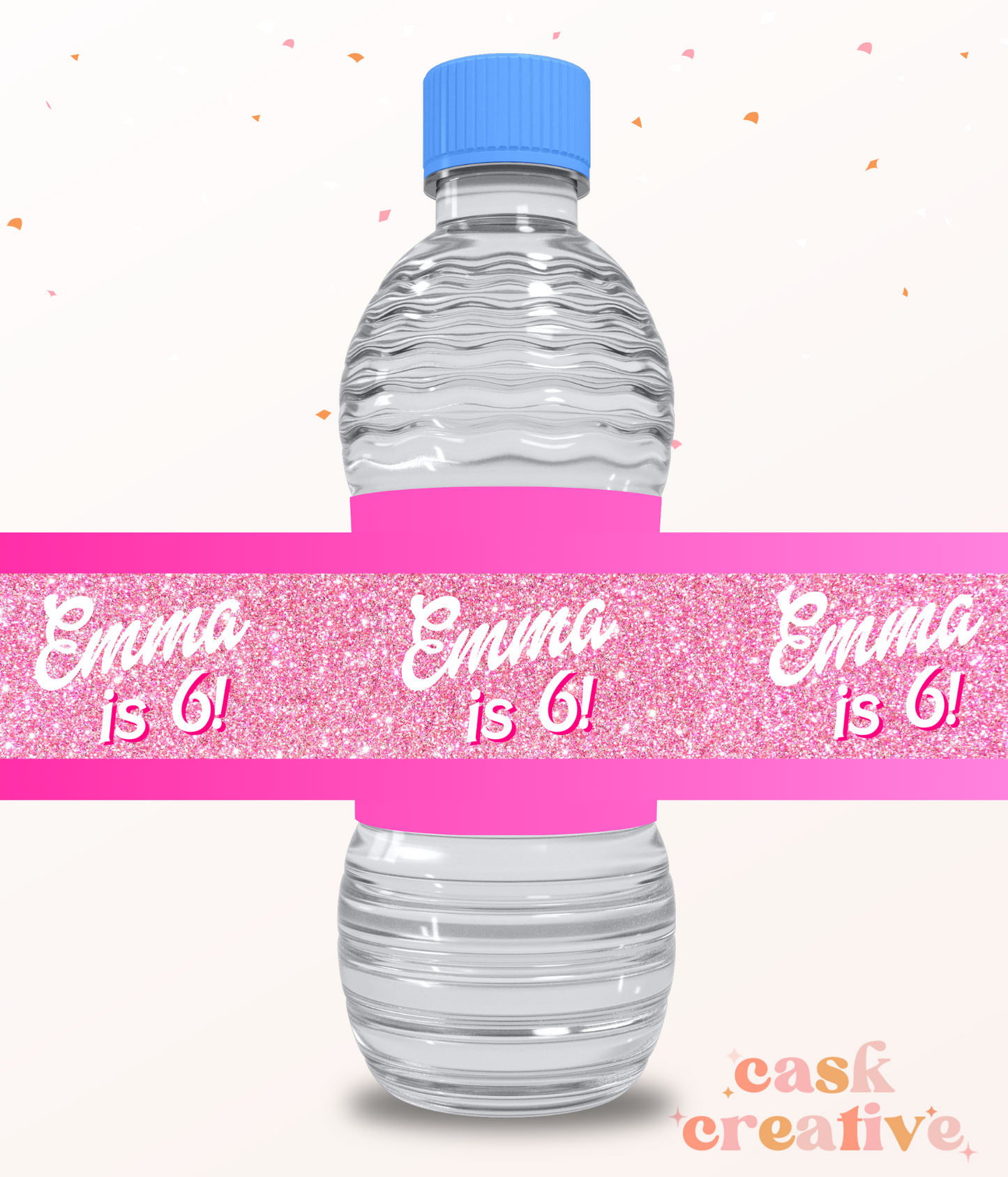 Water Bottle Labels Printed Party Favors: Custom ANY THEME