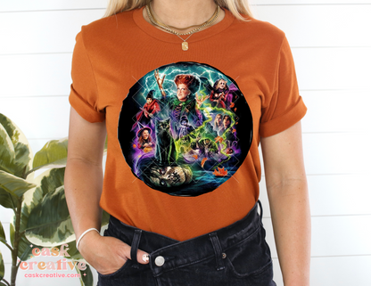 Halloween Adult T-shirt : 90s Witches Sisters Circle