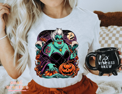 Halloween Adult T-shirt : Villain Pumpkin