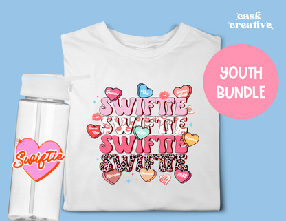 Youth and Adult 2 Item Bundle: Valentine's Day Swiftie Hearts