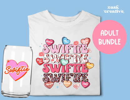 Youth and Adult 2 Item Bundle: Valentine's Day Swiftie Hearts