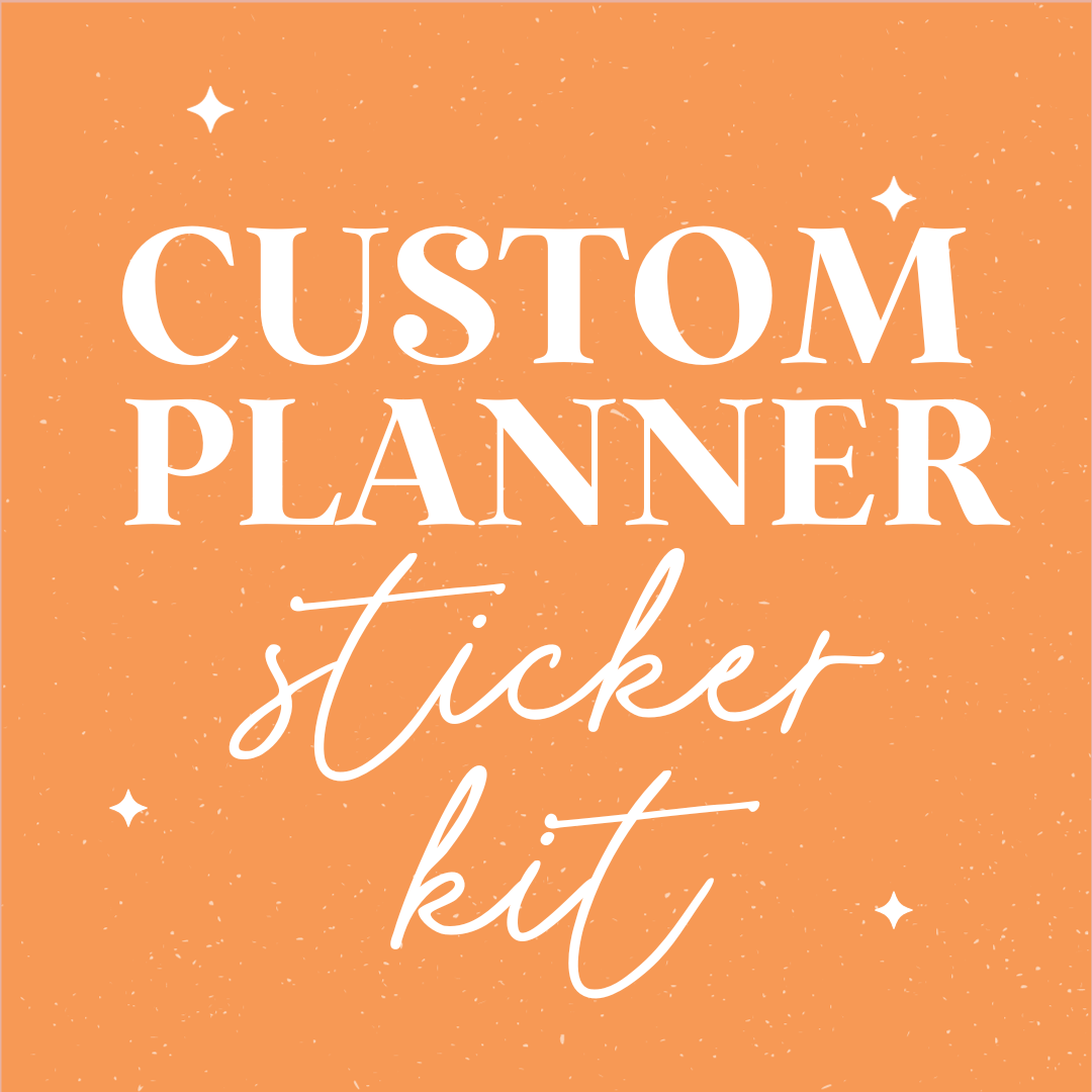 Stickers: Custom Planner Sticker Kit, Monthly Weekly Stickers