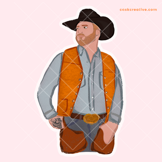 Die Cut Sticker: Country Singer Cody