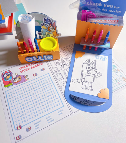 Coloring Page Table Activity Setup Printed Party Favors: Custom - ANY THEME