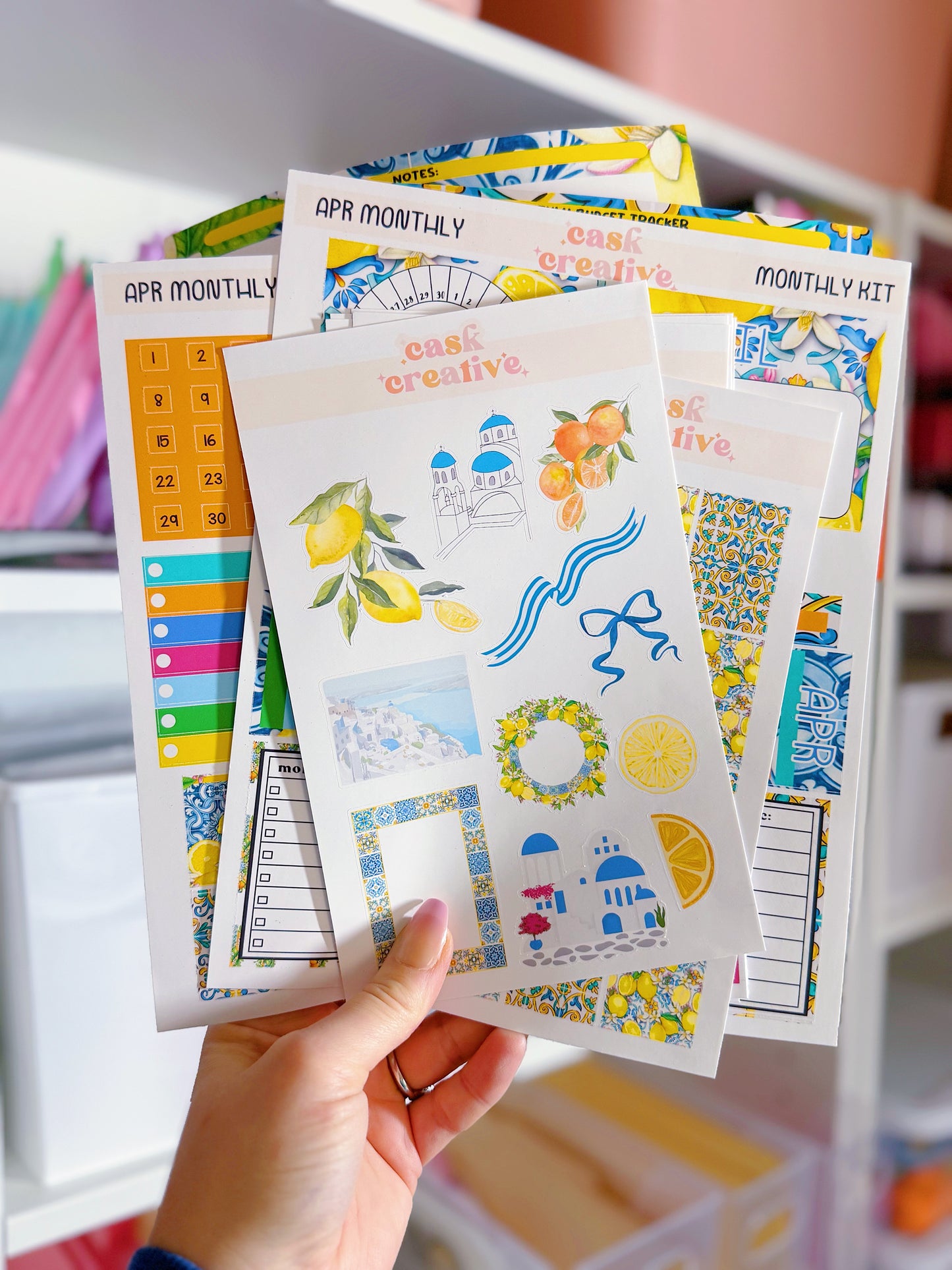 Planner Stickers: April Greece Weekly Planner Sticker Kit