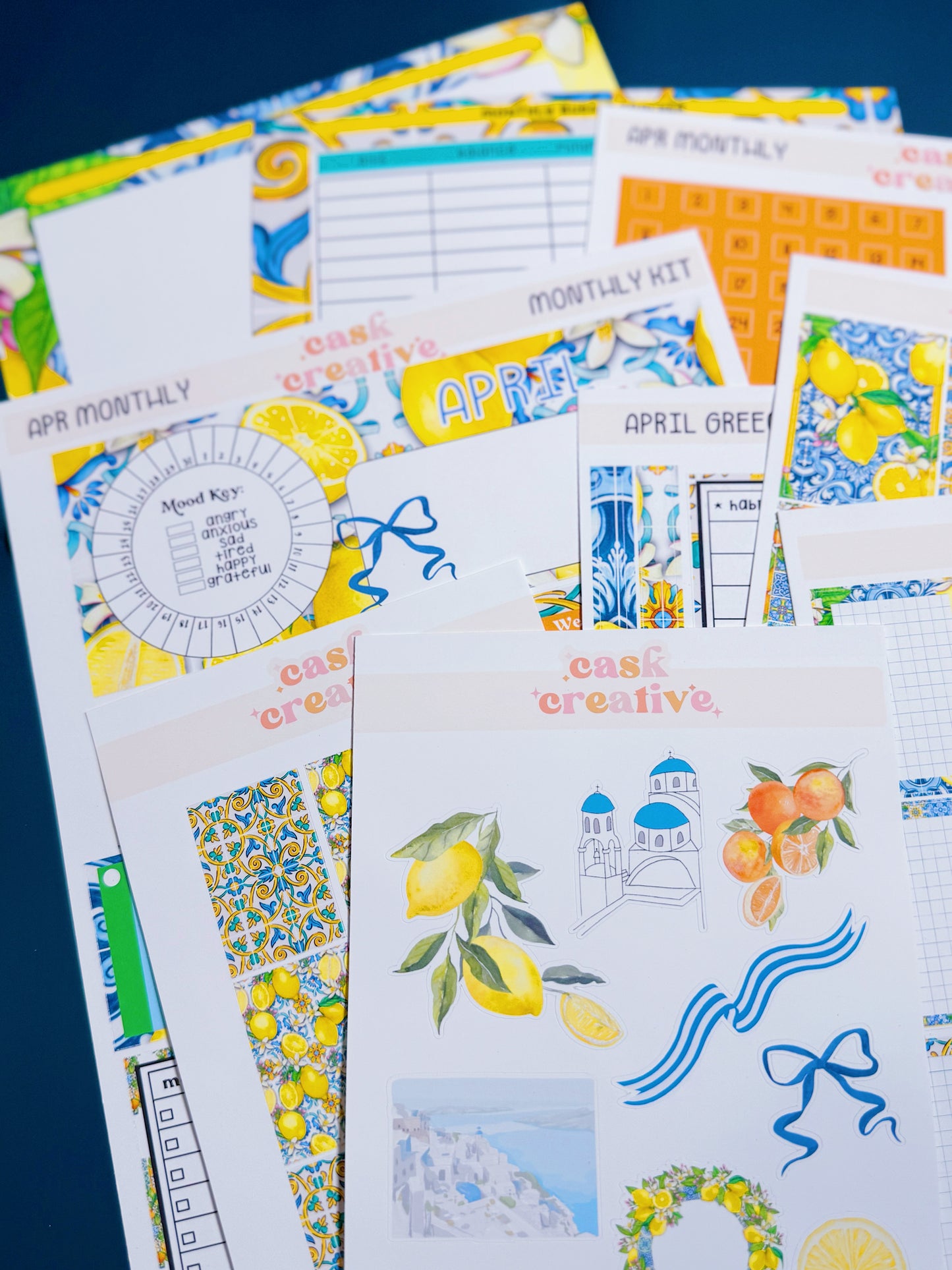 Stickers: Custom Planner Sticker Kit, Monthly Weekly Stickers