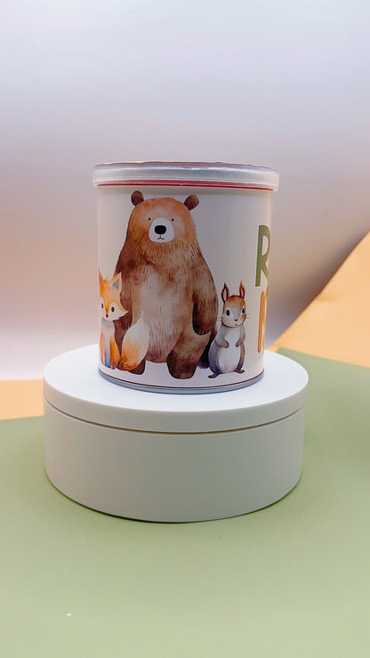 Woodland Animals Pringles Labels, Printed Set of 12